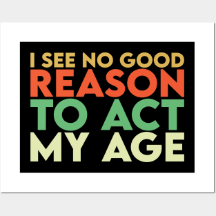 Funny Old People, Old Grandpa Birthday Gift idea Posters and Art